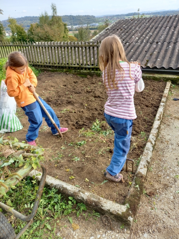 Gartenarbeiten macht Spass